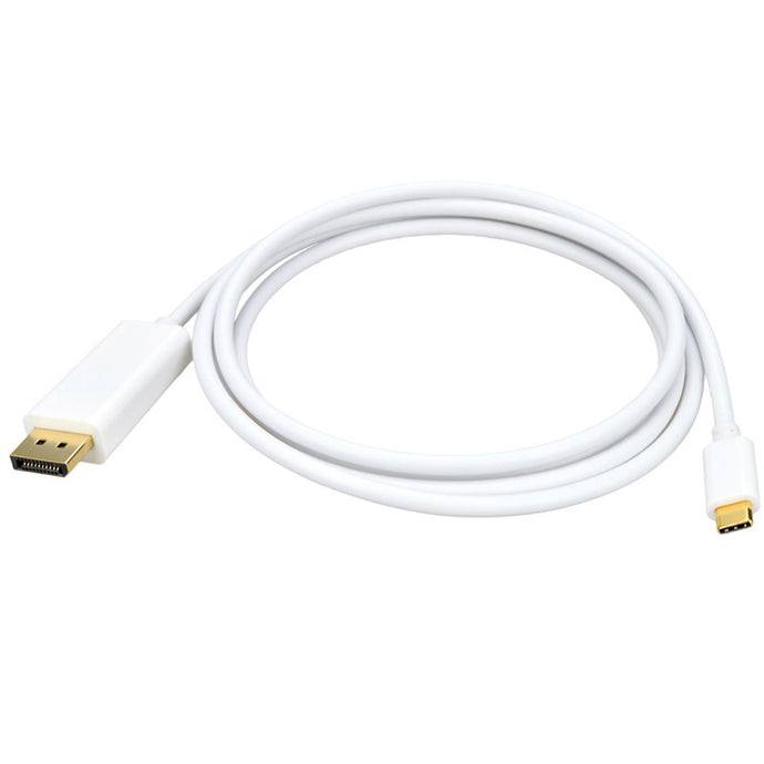 4XEM USB-C to DisplayPort Cable - 10FT - White