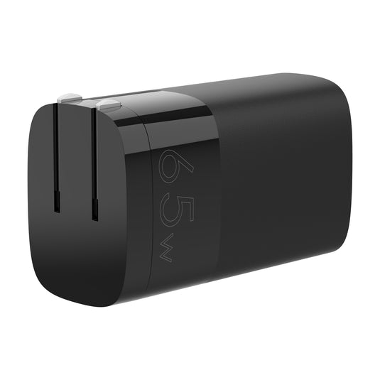 4XEM 65W Wall Charger Triple Output - Black