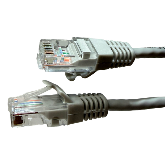 4XEM 15FT Cat5e Molded RJ45 UTP Network Patch Cable (Gray)