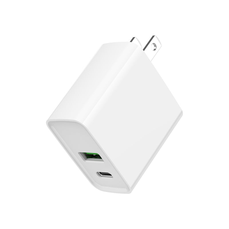 Load image into Gallery viewer, 4XEM 20W Dual USB C+A Wall Charger - White
