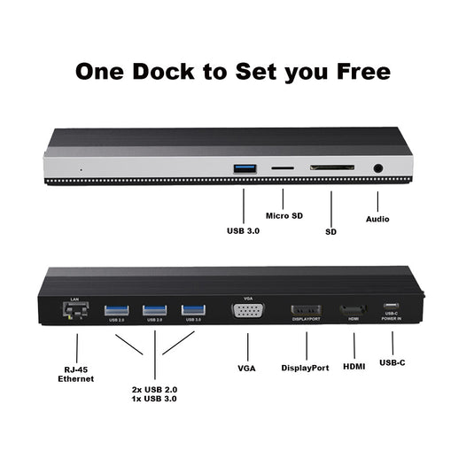 4XEM USB-C Triple Display 4K Docking Station with Power Delivery