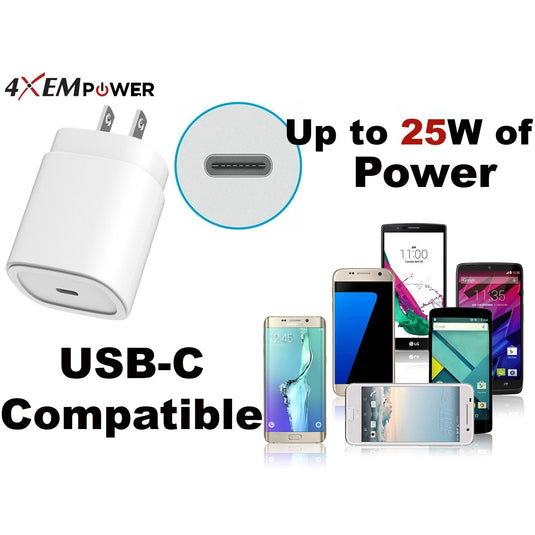 4XEM 25W 6FT USB-C Charging Kit compatible for iPhone 15 Pro and iPhone 15 Pro Max