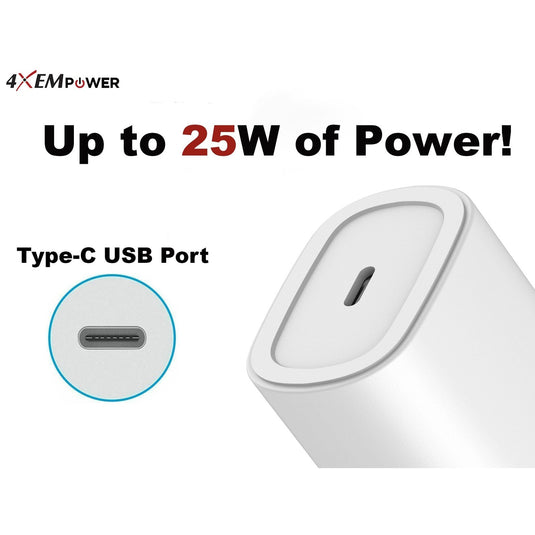 4XEM 25W USB-C Charging Kit compatible for iPhone 15 Pro and Pro Max