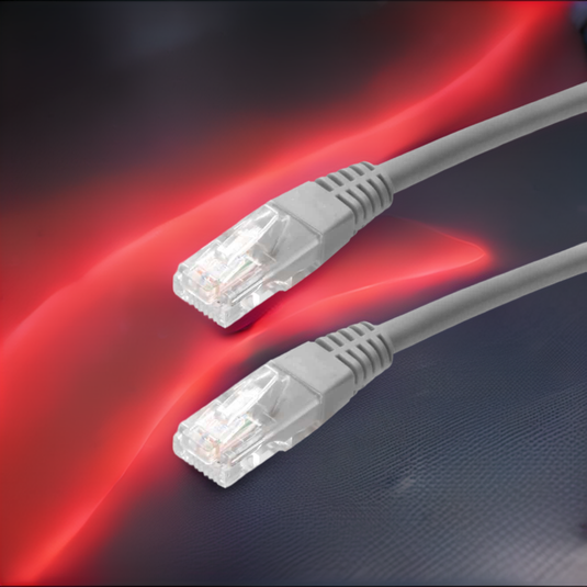 4XEM 100FT Cat5e Molded RJ45 UTP Network Patch Cable Gray