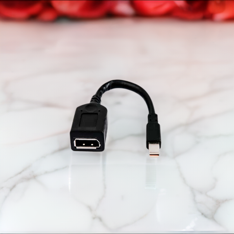 Load image into Gallery viewer, 4XEM 6in Mini DisplayPort Male To DisplayPort Female Cable Adapter
