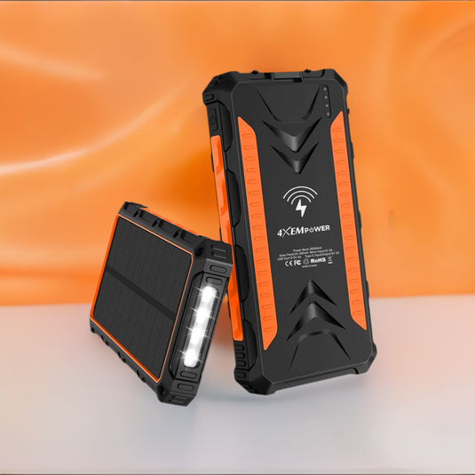 4XEM Mobile Solar Charger (Orange)