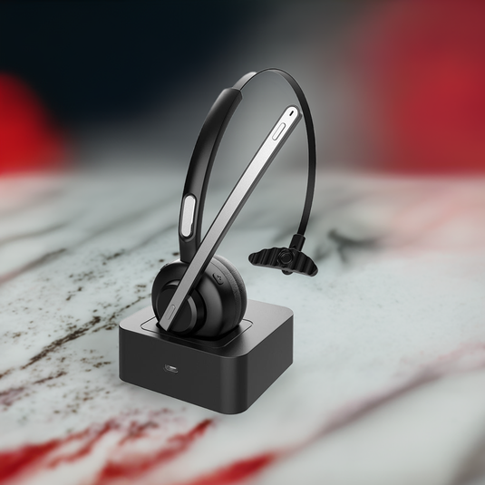 4XEM Bluetooth Wireless Office Headset with Charging Base