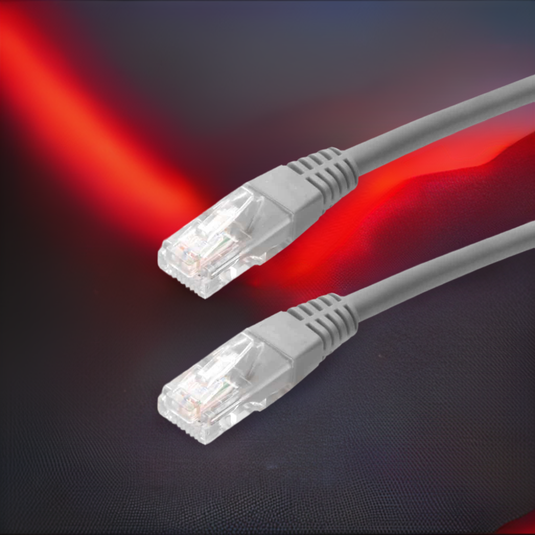 4XEM 10FT Cat5e Molded RJ45 UTP Network Patch Cable Gray