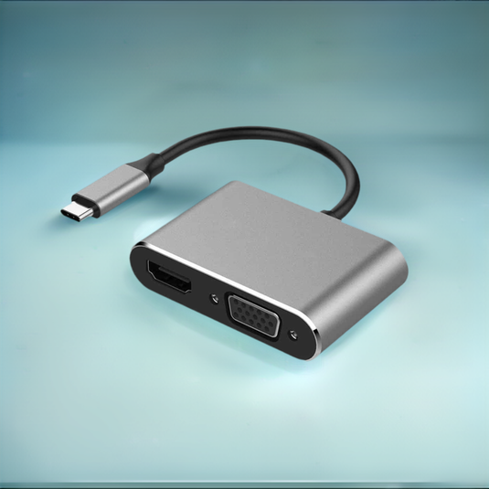 4XEM 4-in-1 HDMI, VGA, Power Delivery USB-C Hub