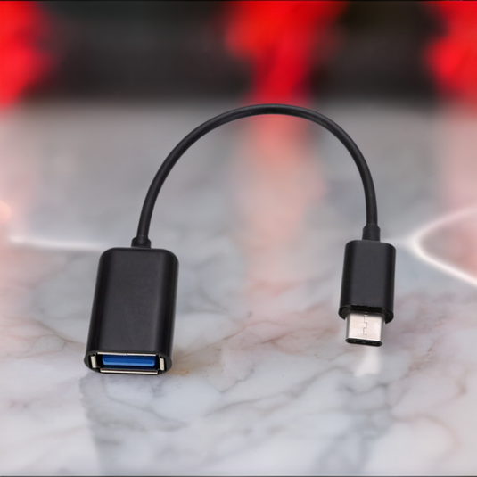 4XEM USB-C Male to USB-A Female Adapter Black