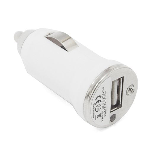4XEM Universal USB Car Charger White