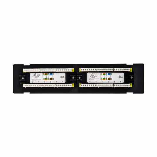 4XEM 12 Port CAT6 wall mount patch panel