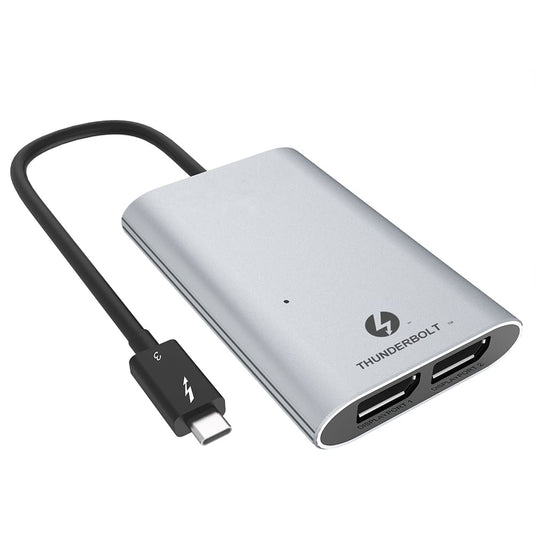4XEM Type-C Thunderbolt to Dual DisplayPort Display Adapter