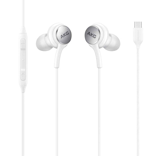 4XEM USB-C Earphones with Mic and Volume Control (White)