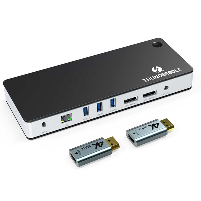 4XEM Thunderbolt 3 Titan USB-C Dual 4K DisplayPort Docking Station