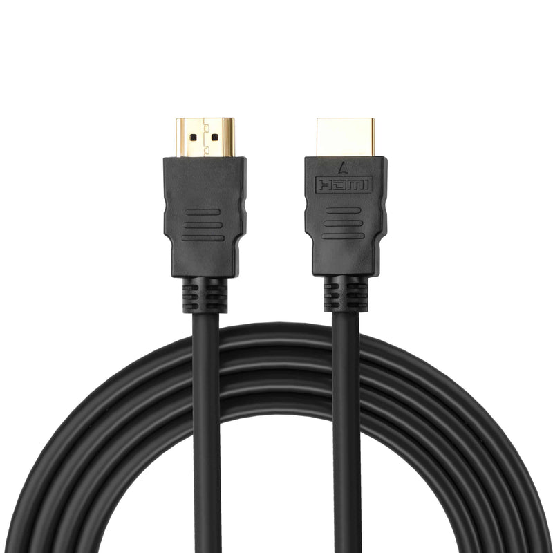 Load image into Gallery viewer, alternate head on image of Two 4K 2K video capable HDMI Cables with gold plated connectors against a white background
