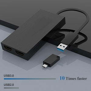 Load image into Gallery viewer, 4XEM USB 3.0 to Dual HDMI 4K Display Adapter
