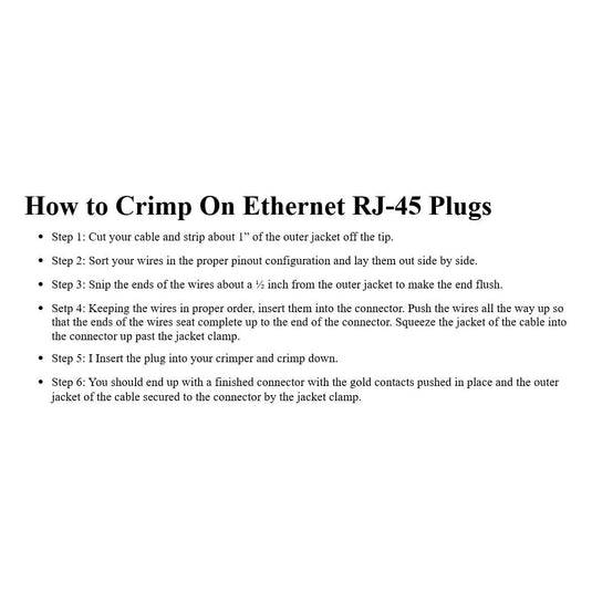 Image: How to Crimp on Etherent RJ-45 Plugs