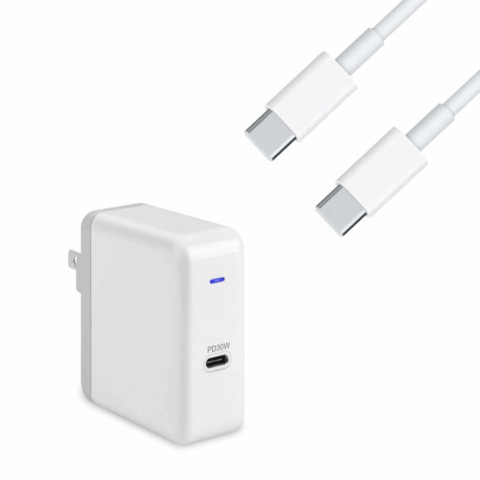 4XEM 3ft USB-C 3.1 Thunderbolt Cable and 30W USB-C Quick Charge 3.0 Charging Kit