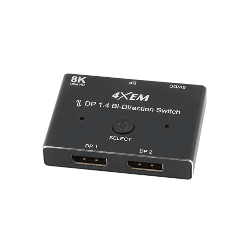 4XEM 8K DisplayPort Bi-Directional Switch