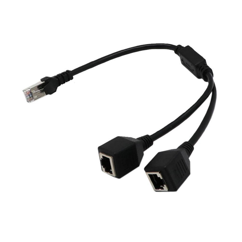 Load image into Gallery viewer, 4XEM 2-to-1 RJ45 Splitter Cable Adapter - F/M- CAT5E
