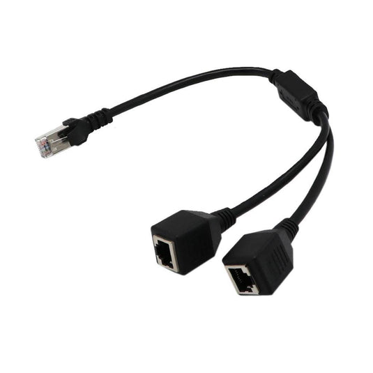 2-to-1 RJ45 Splitter Cable Adapter - F/M - Network Cable Adapters