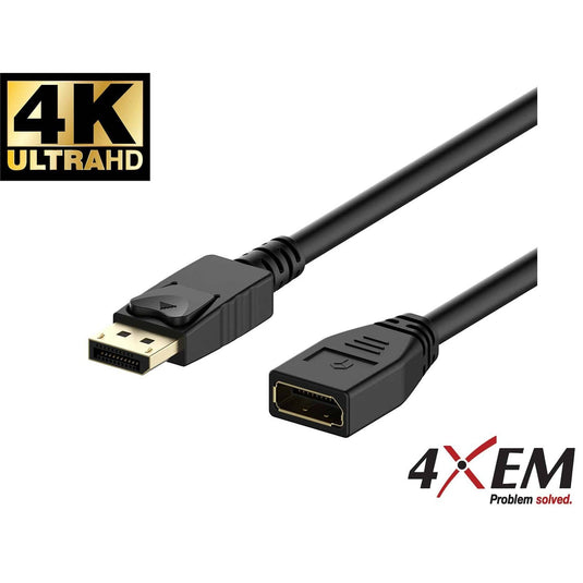 4XEM DisplayPort 15 ft Extension Cable