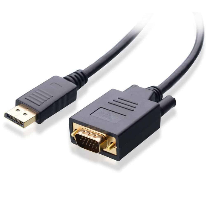 4XEM 6FT DisplayPort To VGA M/M Adapter Cable