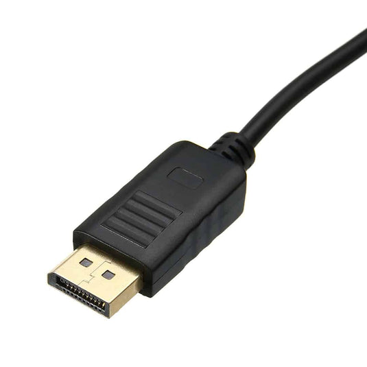 4XEM 1FT DisplayPort To VGA Adapter Cable - Black