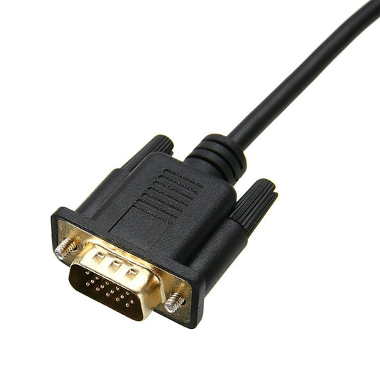 4XEM 1FT DisplayPort To VGA Adapter Cable - Black