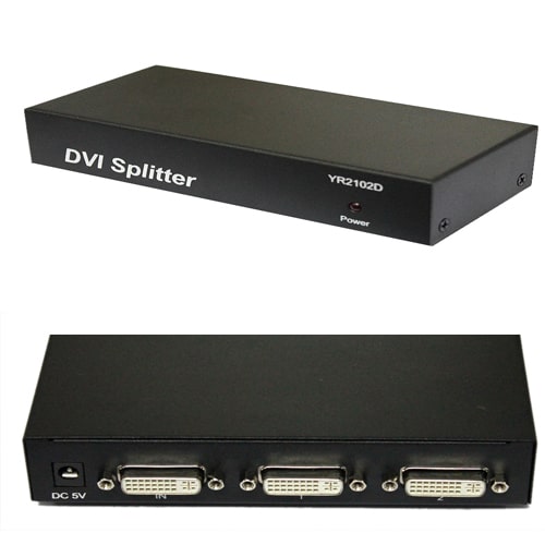 4XEM 2-Port DVI Video Splitter 2560X1600