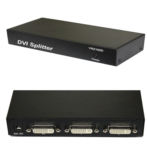 4XEM 2-Port DVI Video Splitter 1900x1200