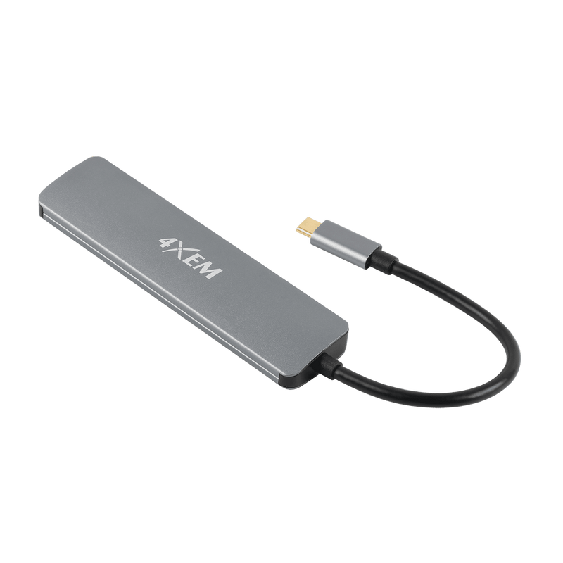 Load image into Gallery viewer, 4XEM 6-in 1-out Type-C to HDMI/USB 3.0/SD and USB-C adapter with Power Delivery

