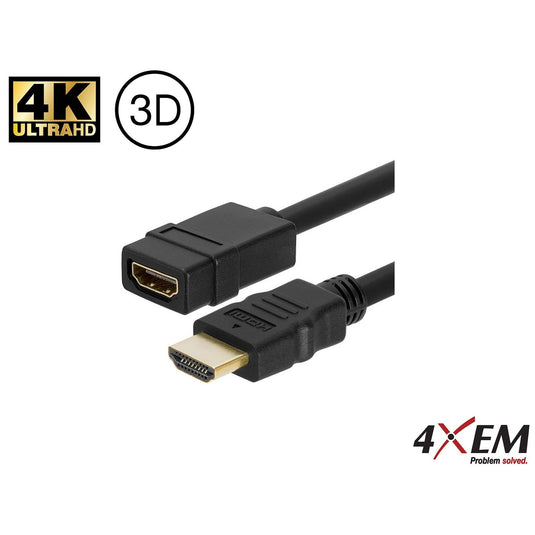 4XEM HDMI 4k/2K EXTENSION CABLE Male/Female 10ft