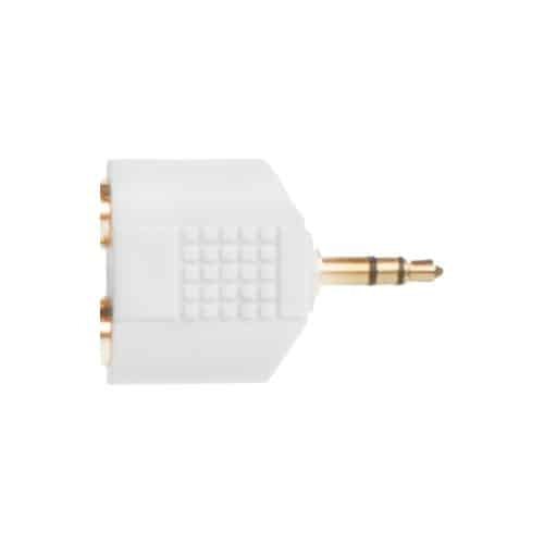 4XEM 3.5mm Mini Jack Headphone Splitter compatible for iPhone/iPod/Audio Devices