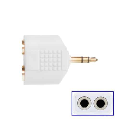 4XEM 3.5mm Mini Jack Headphone Splitter For iPhone/iPod/Audio Devices