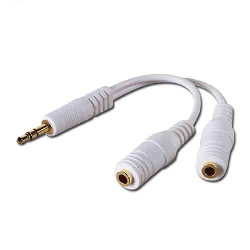 4XEM 3.5mm Mini Jack Headphone Splitter Cable For iPhone/iPod/Audio Devices