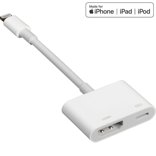 4XEM 8 Pin Lightning to HDMI Digital AV Adapter for Apple iPhone/iPad/iPod – MFi Certified