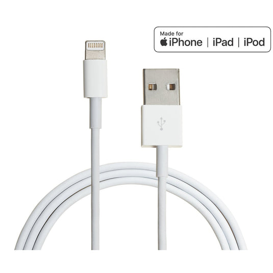 4XEM USB-A to 8-Pin Lightning Cable for iPhone, iPad, and iPod – MFi Certified