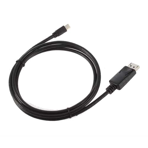 4XEM 6FT Mini DisplayPort To DisplayPort M/M Adapter Cable Black