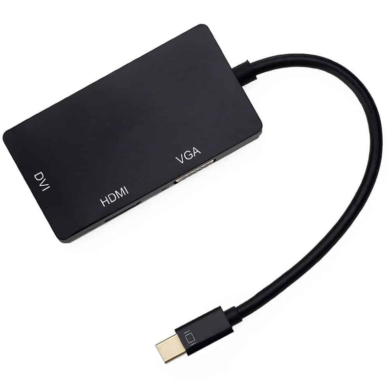 Load image into Gallery viewer, 4XEM 3 In 1 Mini DisplayPort to HDMI DVI VGA Adapter
