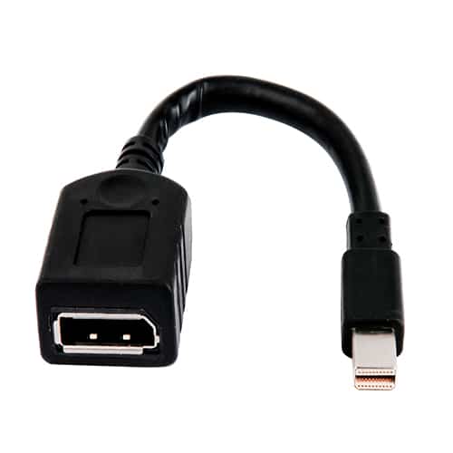 Load image into Gallery viewer, 4XEM 6in Mini DisplayPort Male To DisplayPort Female Cable Adapter
