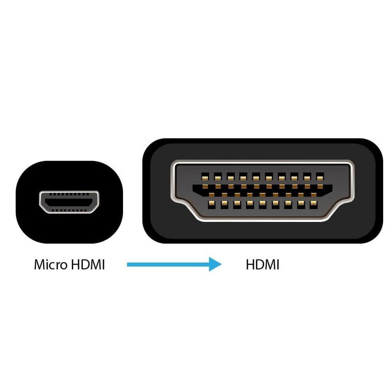 Load image into Gallery viewer, 4XEM 6FT Micro HDMI To HDMI Adapter Cable

