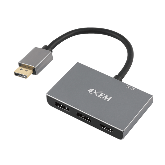 4XEM 3-Port DP to HDMI 8K Dual 4K Multi-Monitor Hub