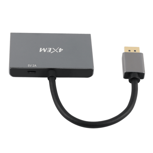 4XEM 3-Port DP to HDMI 8K Dual 4K Multi-Monitor Hub