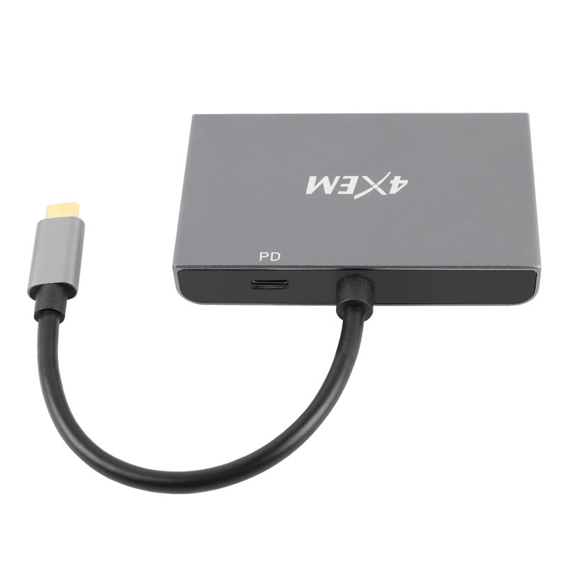 Load image into Gallery viewer, 4XEM 3-Port USB-C to DisplayPort and HDMI 8K Dual 4K Multi-Monitor Hub
