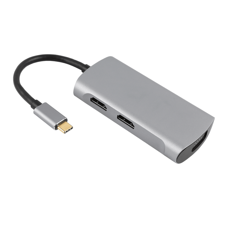 Load image into Gallery viewer, 4XEM 3-Port USB-C to HDMI and VGA Dual 4K Multi-Monitor Hub
