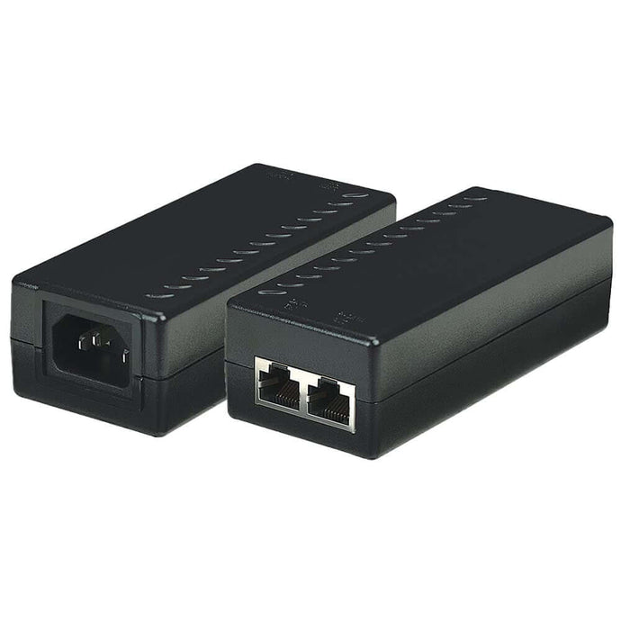 4XEM 1 Port PoE injector RJ-45 connection and A/C Power port