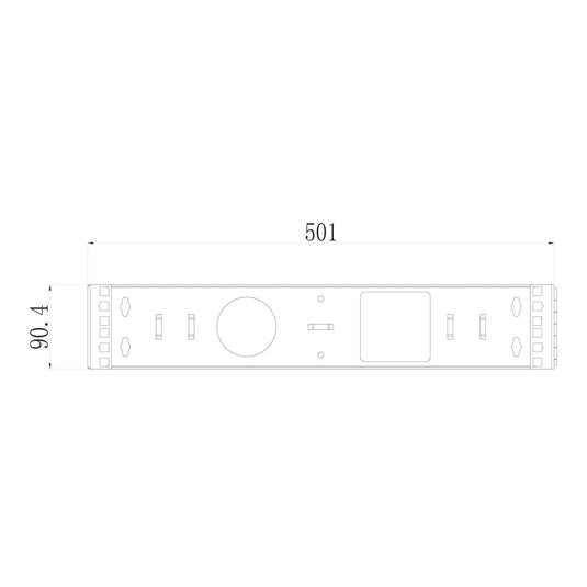 4XEM 2U Open Wall Mount Bracket