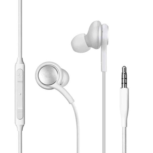 4XEM 3.5mm AKG Earphones with Mic and Volume Control White